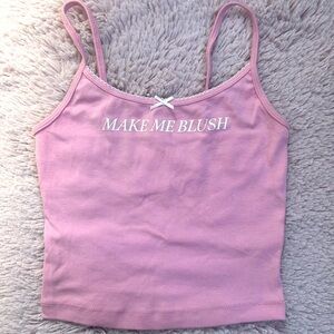 Garage Pink Women's Tank Top - "Make Me Blush"